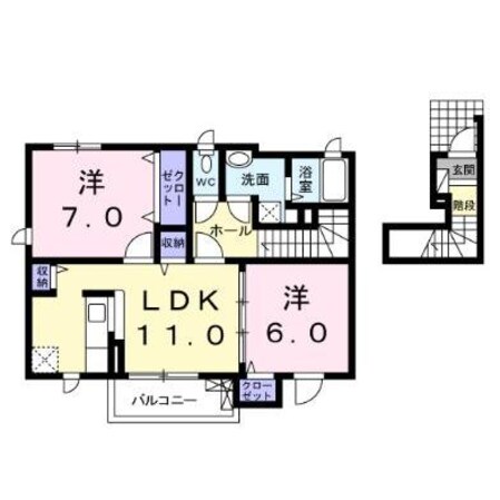 サングレイスKの物件間取画像